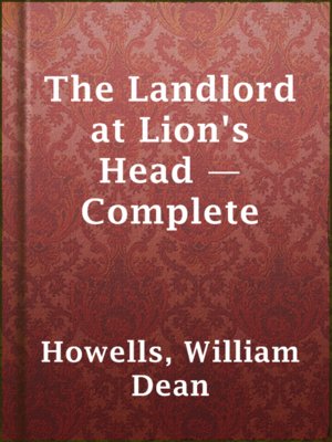 cover image of The Landlord at Lion's Head — Complete
